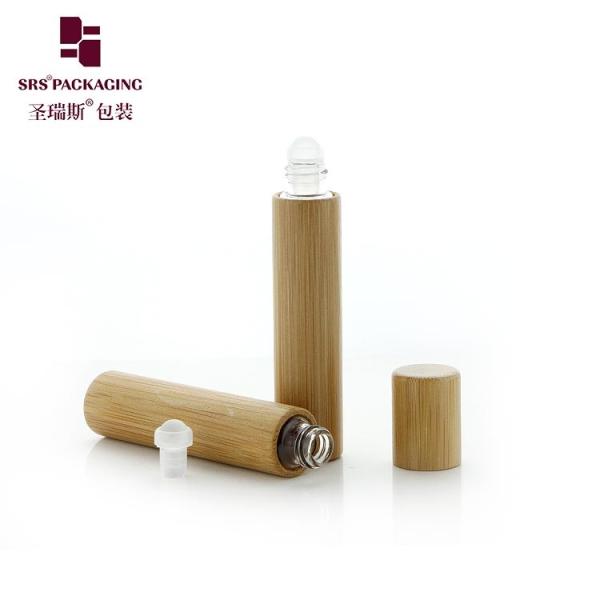 BG(G)-8ML Aromatheropy Glass Bamboo Empty Roller Bottle For Oil Blends Perfume