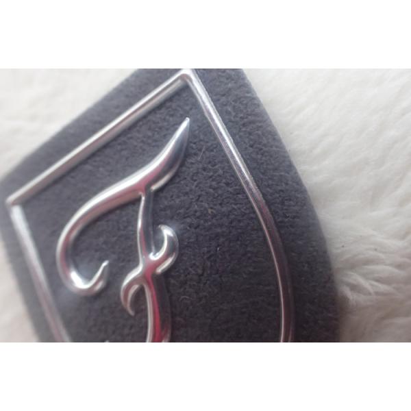 Кожа изготовленной на заказ передачи тепла выбитая латает логотип 3Д на замше, ярлыках одежд ТПУ