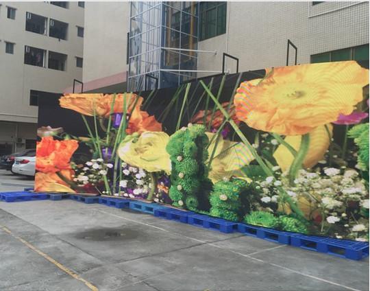 P5 Outdoor Rental HD Curved Led Video Wall , 5.95mm Flexible Led Display