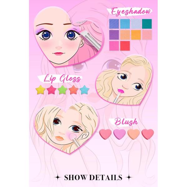 Safety Daily Use Entertainment Lovely Makeup Kit Play Beauty Set Durable