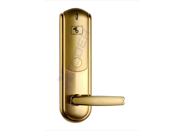 Golden Smart Card Hotel Door Lock Mifare 1K S50 Card Required L1830J