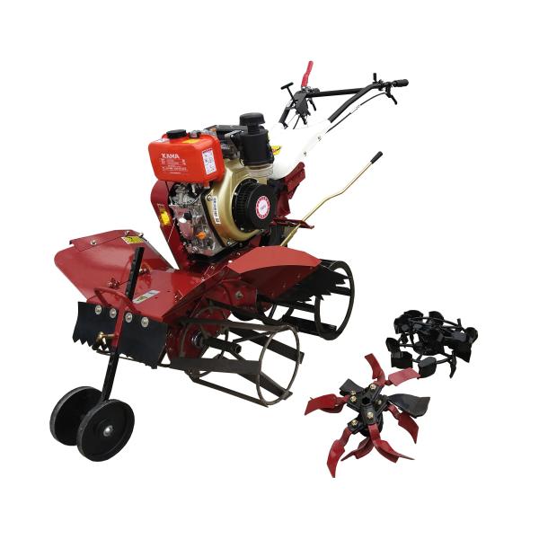 178F diesel engine mini power tiller cultivator for farm working width adjustable to 85cm