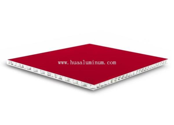 CE Red Antibacterial Aluminium Honeycomb Sandwich Panel Outdoor