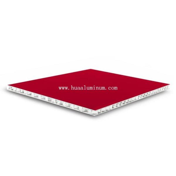 CE Red Antibacterial Aluminium Honeycomb Sandwich Panel Outdoor