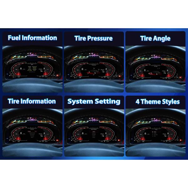 VIKNAV Автомобильный цифровой приборный кластер для BMW 5-7Series GT F01-F04F10-F13 X3-X6 2010-2017