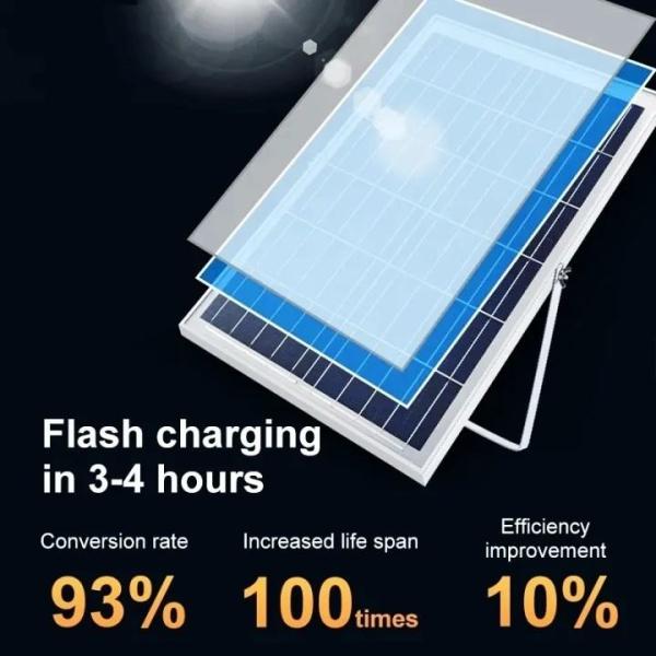 200w Solar Floodlight IP67 Waterproof Photocell LED Flood Lights Outdoor