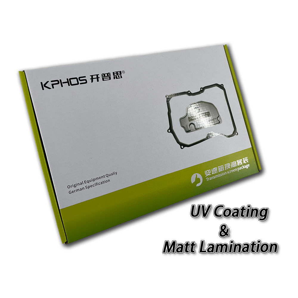 New Original Recyclable Corrugated Automotive Parts Packaging Boxes Custom Logo Embossed and Matt Laminated Folder Type
