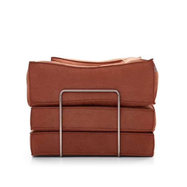 Modern Compression Sofa Bed Set Fabric Sectional Modular Design Stainless Steel Legs Square Shape Sponge Vacuum Packed Villa