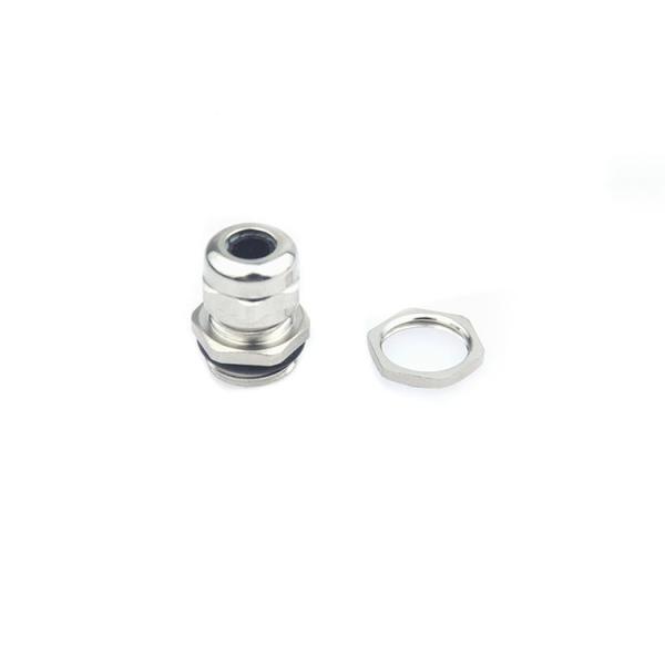 LED Lighting Mini Cable Connectors , Waterproof Cable Gland Brass With Nickel Plated