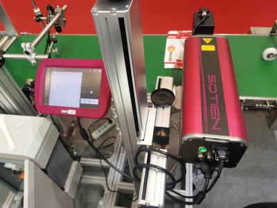 Certificação expulsa do CE da impressora 20W do código da data do laser do marcador IP65 do laser do CO2 das tubulações