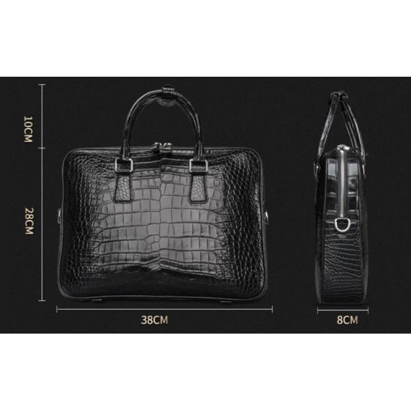 Dongguan factory wholesale genuine crocodile leather business briefcase man handbag