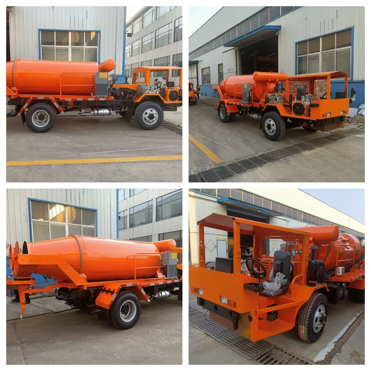 New Unused 2.5m³ Tunnel Mining Flat Drum Concrete Mixer Truck Compact Design