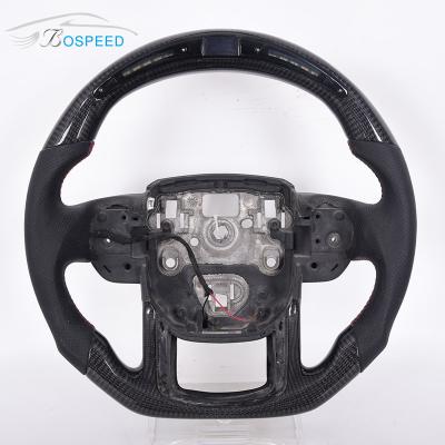 ODM Land Rover Defender Led Display Steering Wheel Round Sports White Stitch