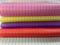 130GSM Antiestático ESD Poliéster 5mm Listrado Poliéster Carbono Tecido ESD