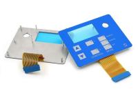 Interruptores de membrana de aluminio del Backpanel de Backe con el conector del iceberg de los tornillos y del circuito de FPC