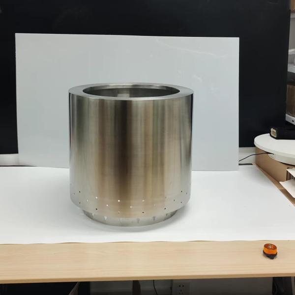 15L Вместимость Серебро 304 из нержавеющей стали портативный костер для продвижения наружного отопления