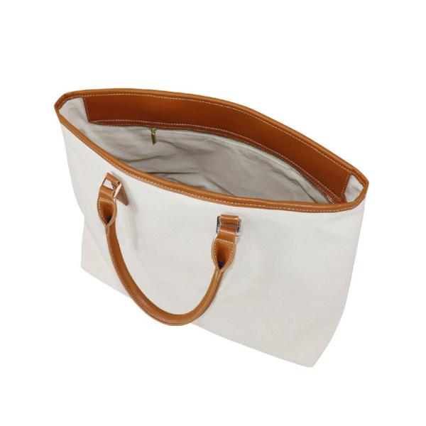 Zippered Waterproof Hand Tote Bags Raffia Custom Print for Summer Vacation