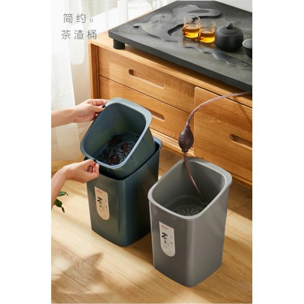 Tea Leaves Bucket Rubbish Plastic Dustbin For Kitchen Waste