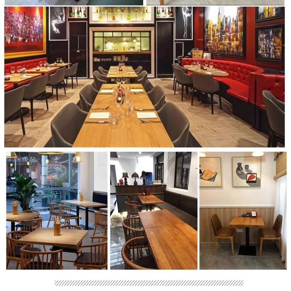 Minimalist 60cm Round Table for 2 Seater Restaurant Cafe Furniture Classic Style