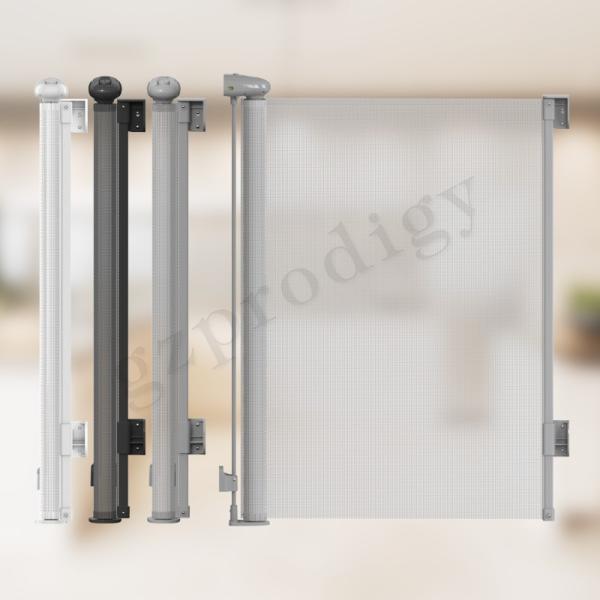 CPC ASTM Standard White Retractable Safety Gate 300cm Width Multiscene Retractable Child Metal Gate