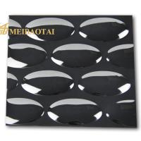 La hoja de acero inoxidable de 0,9 milímetros, modelo oval negro Ss del estruendo grabó en relieve la hoja