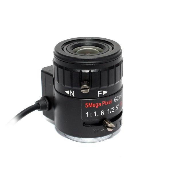 CS Mount HD Analog 1/2.5 5.0 Megapixel 22mm IP Camera Zoom Lens