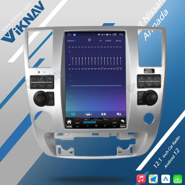 Viknav Android Авто сенсорный экран Автомобильное радио 12,1 дюйма Для Nissan Armada 2009-2010 GPS навигационный головной блок Видеоплеер