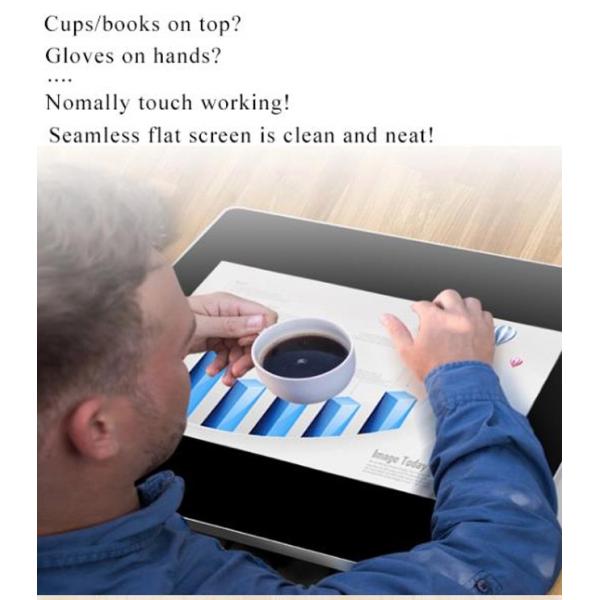 Innovation Smart Touch Wireless Charger LCD Display Touch Table For Restaurant  Advertising Player Touch Coffee table
