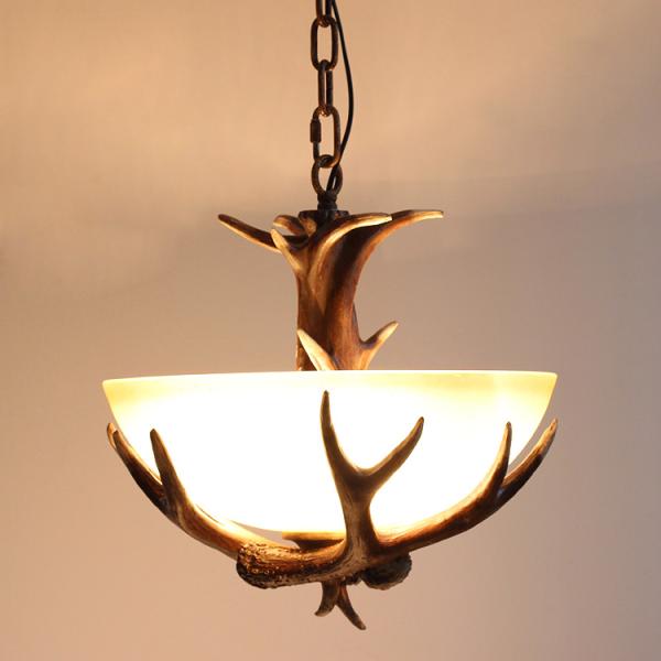 American Vintage Style Resin Antler Chandelier Ceiling Deer Horn Pendant Lights (WH-AC-32)