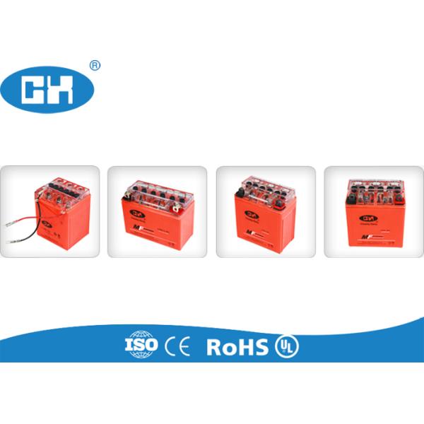 Rechargeable Gel Motorcycle Battery Overcharging Protection Corrosion Resistant