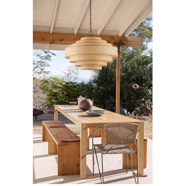 Living Dining Bedroom B&B Decoration Home Pendant Lights Indoor Lighting Fixtures Japan Style Wabi Sabi Fabric Chandelier (WH-VP-303)