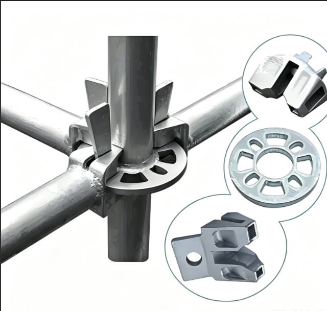Hot Dip Galvanized Q235 Ringlock Scaffolding Vertical Standard 48.3mm