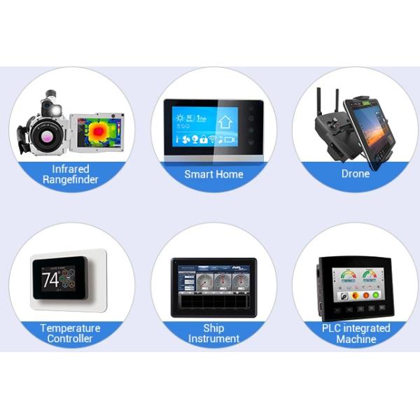 Часа сопротивляющийся LCD TN Transmissive 12 показывает сенсорную панель 7 дюймов