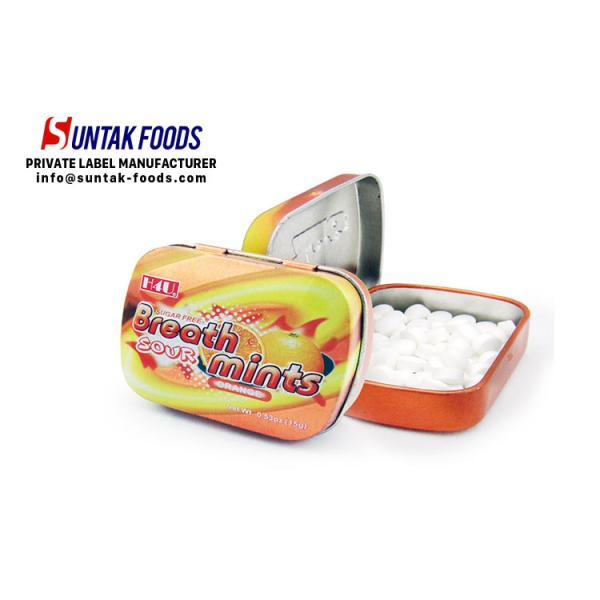 Orange Flavor Sugar Free Candy Sweet Taste For Medicine Store , OEM ODM Service