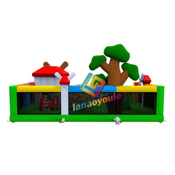 Water - Resistant Windmill Theme Inflatable Play Park / Inflatable Kids Playground