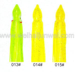 Soft squid skirt fishing lure color: 01#~15# size:3~15