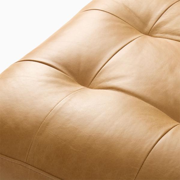 Modern Velvet Arm Leather Chaise Lounge Chair With Ottoman Stool