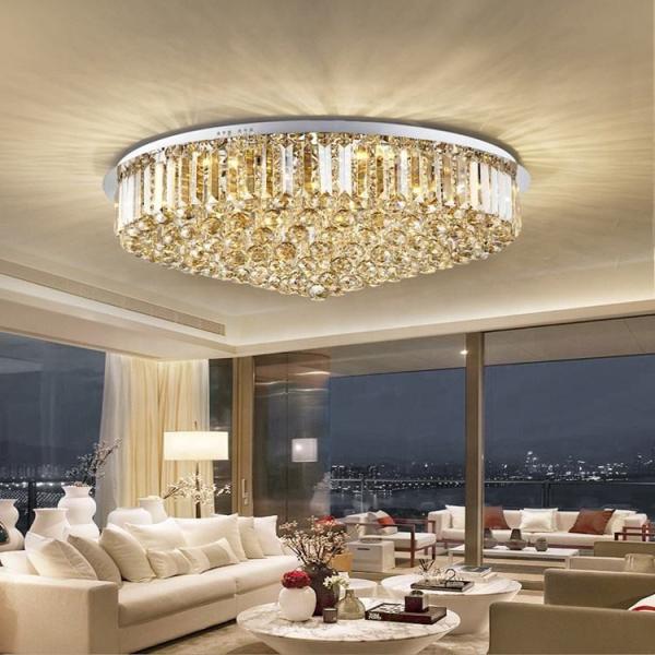 Luxury Indoor Living Room Led Crystal Ceiling Light E14 Light Souece