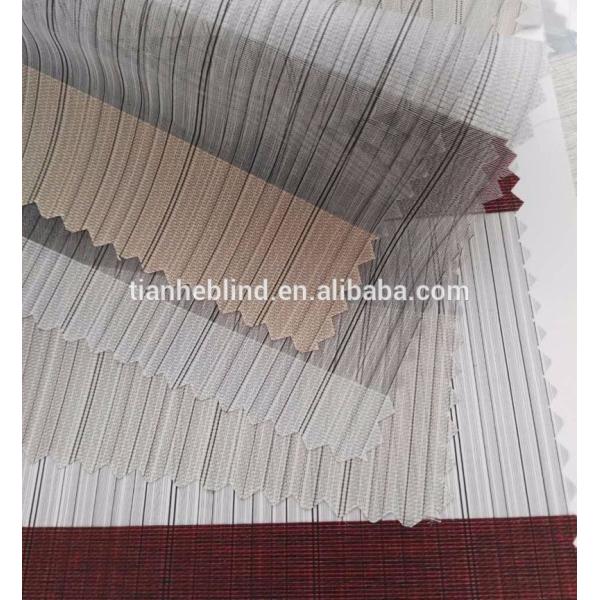 New Design Polyester Fabric 28mm Aluminum Tube Zebra Blinds/Double Layer Roller Blinds