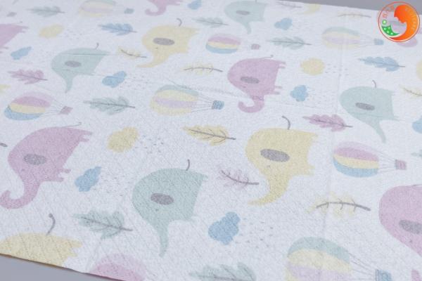 Non Toxic Decorative Disposable Placemats Rectangular Shape Easy Clean Up