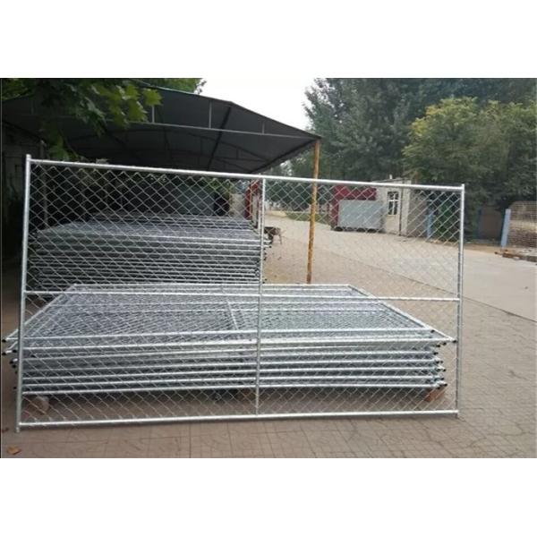 12ft Wide Temporary Fencing Panels , Steel 6ft Tall Chain Link Fence