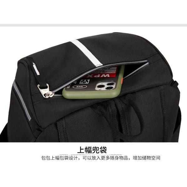 Minimalist Style Grey Oxford USB Charging Student Backpack for Sports Daily Leisure