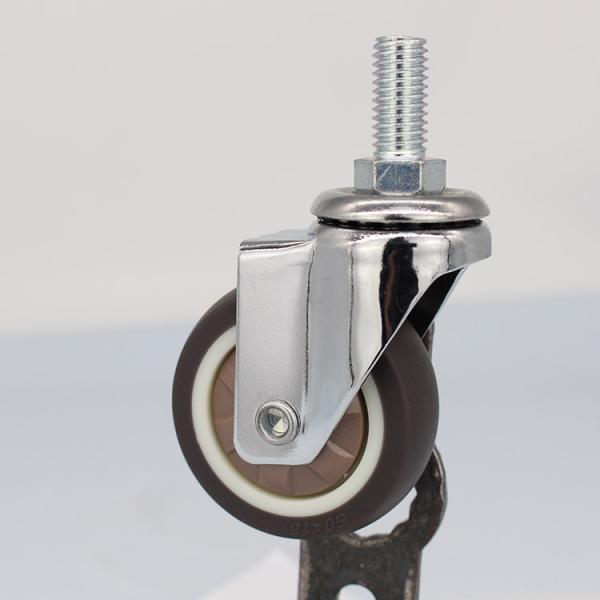 Продетые нитку рицинусы колеса M10x25mm TPR рицинусов мебели стержня химические устойчивые для тележек лаборатории