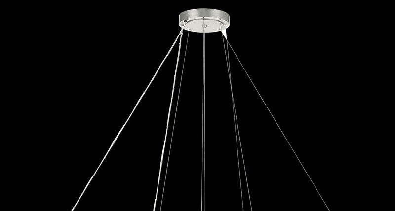 Потолочное освещение Dimmable хрустальной люстры падения воды золота высокой яркости