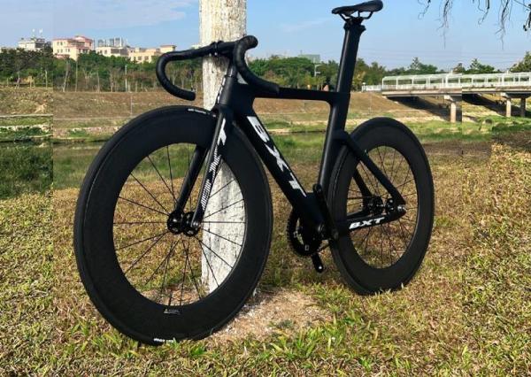 Fixed Gear Aero Shaping Carbon Road Bike Racing Track Complete Bicycle 700C