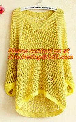 Winter Casual Cartoon Gloves Pullover Sweater Long Pocket Cotton Knitted Loose Clothing Cute Mori Girl