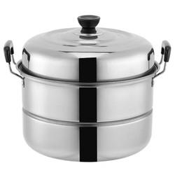 Best Selling Customized Logo 3 Layer induction 10-inch Stainless Steel Steamer Pot with Anti-Heat Handle