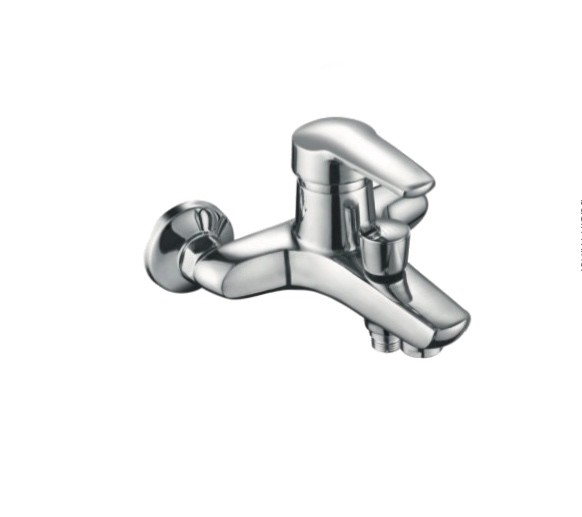 Zinc Alloy Body Hot and Cold Brass Cross Style Mixer Tap for Bathroom in Apartments