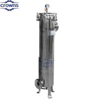 Capela de filtro de aço inoxidável Bactérias Removido Purificador de Água Filtro equipado com cartucho de filtro de 10 microns/saco