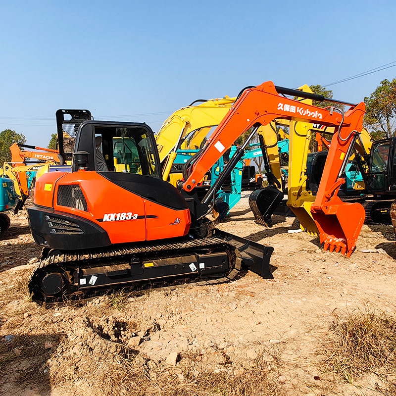 8000 кг подержанные экскаваторы Kubota Kx183-3 Backhoe